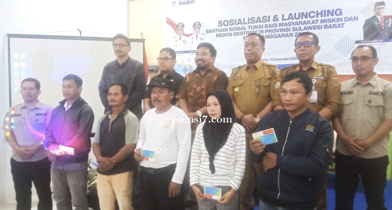 Dinsos Sulbar Gelar Sosialisasi dan Launching Bantuan Sosial Tunai bagi Masyarakat Miskin dan Miskin