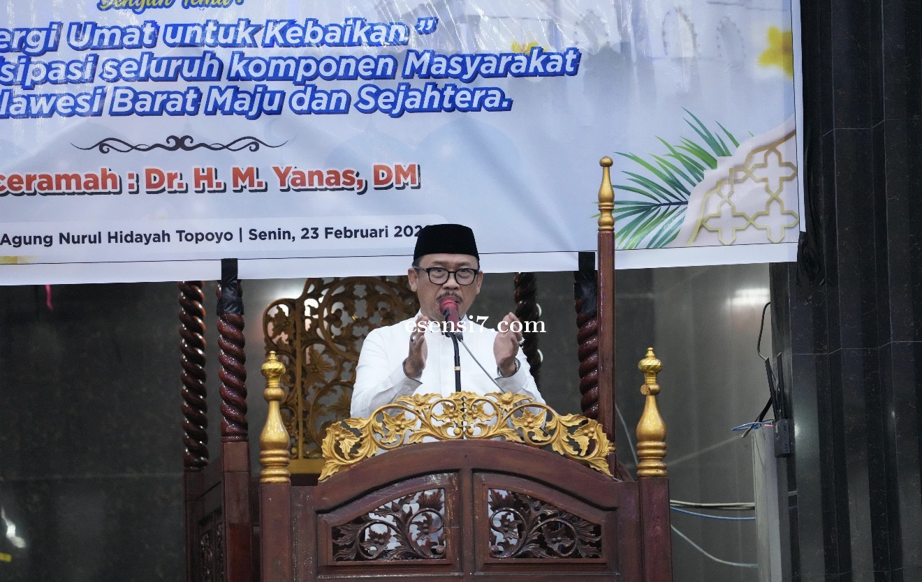 Safari Ramadan di Topoyo, Gubernur Suhardi Duka Paparkan Empat Pilar Kunci Kemajuan Daerah